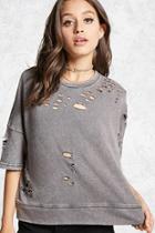 Forever21 Contemporary Distressed Tee