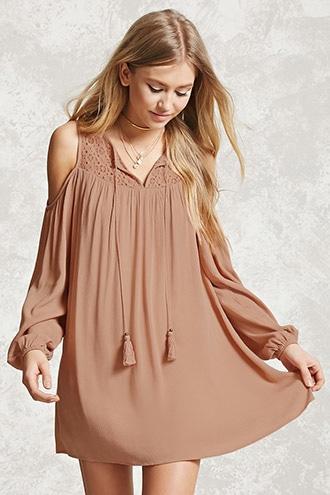 Forever21 Medallion Crochet Swing Dress
