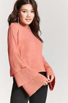 Forever21 Tiered Bell-sleeve Sweater