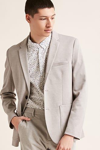 Forever21 Textured Single-breasted Blazer