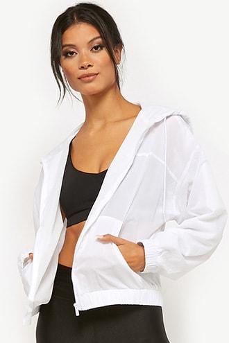 Forever21 Active Hooded Windbreaker Jacket