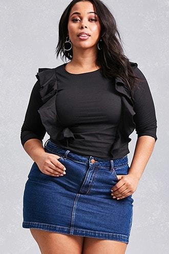 Forever21 Plus Size Ruffle Top