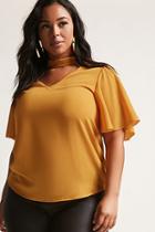 Forever21 Plus Size V-cutout Top