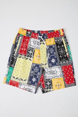 Forever21 Paisley Patternblock Drawstring Shorts