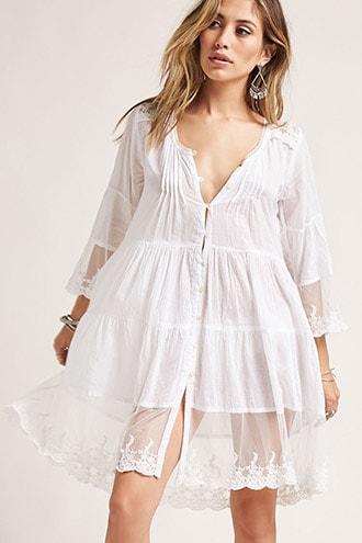 Forever21 Raj Lace-trimed Tunic