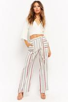 Forever21 Striped High-rise Pants
