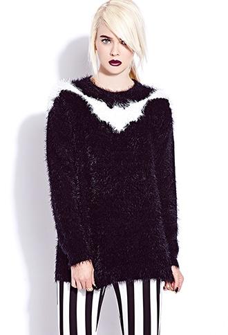Forever21 Fuzzy Bat Sweater