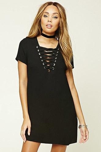 Forever21 Strappy Crisscross-front Dress