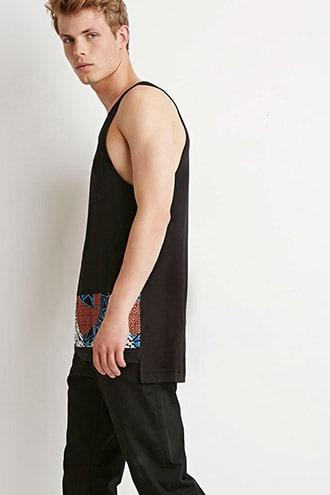 Forever21 Mixed Print Longline Tank