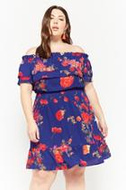 Forever21 Plus Size Ruffle Floral Off-the-shoulder Dress