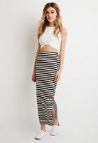 Forever21 Women's  Stripe Maxi Skirt