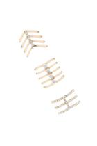 Forever21 Gold & Clear Stacked Ring Set
