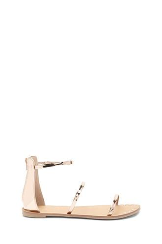 Forever21 Qupid Metallic Strappy Sandals