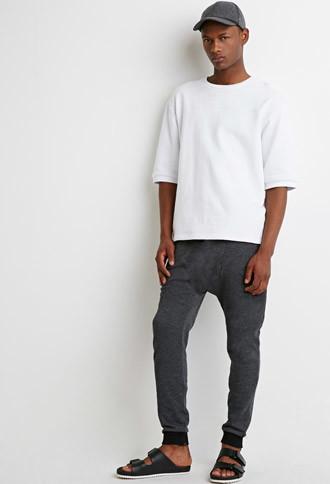 21 Men Speckled Drop-crotch Sweatpants