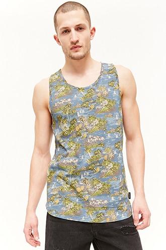 Forever21 Dstruct Island Print Tank