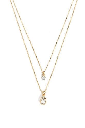 Forever21 Rhinestone Cable Chain Necklace Set