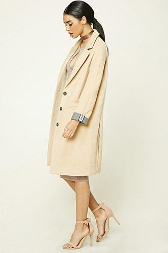 Forever21 Single-breasted Au Revoir Coat