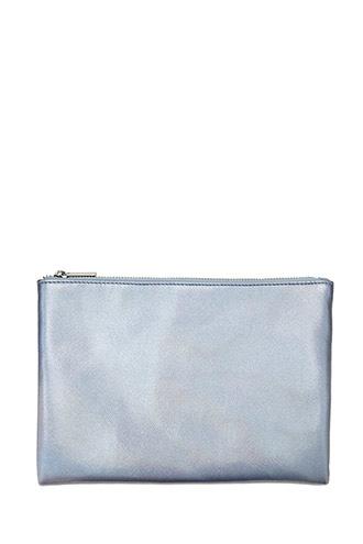 Forever21 Blue Faux Leather Makeup Pouch