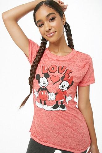 Forever21 Disney Mickey & Minnie Mouse Graphic Tee