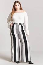 Forever21 Plus Size Stripe Crepe Pants