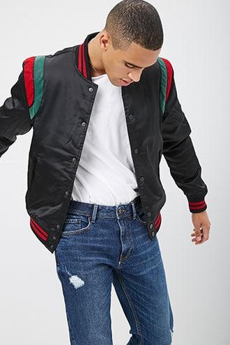 Forever21 Jordan Craig Colorblock Varsity Jacket