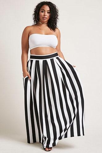 Forever21 Plus Size Scuba Maxi Skirt