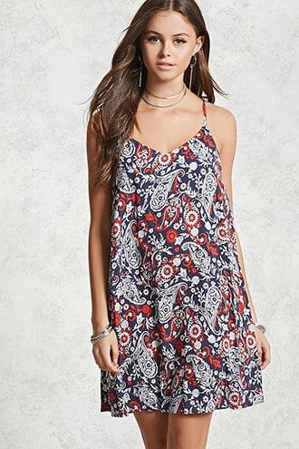 Forever21 Y-back Floral Print Dress