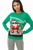Forever21 Dj Santa Graphic Sweater