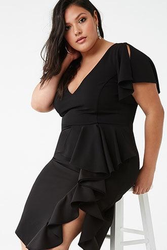 Forever21 Plus Size Split-sleeve Dress