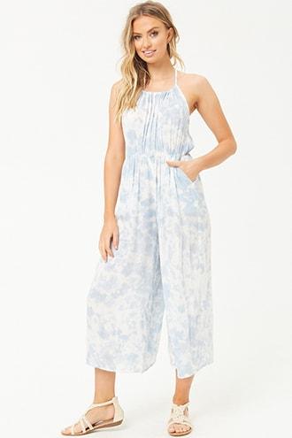 Forever21 Boho Me Tie-dye Culotte Jumpsuit
