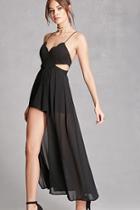 Forever21 Women's  Black Selfie Leslie Cami Maxi Skort