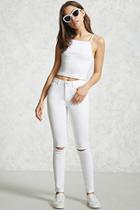 Forever21 Split Knee Super Skinny Jeans