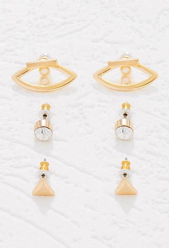 Forever21 Ear Jacket Rhinestone Set