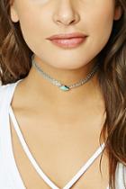 Forever21 Faux Stone Chain Choker
