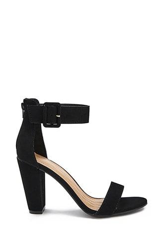 Forever21 Open Toe Chunky Heels