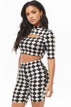 Forever21 Iridescent Checkered Shorts