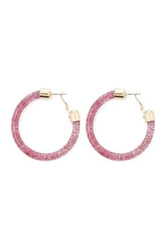 Forever21 Glittery Lucite Hoop Earrings