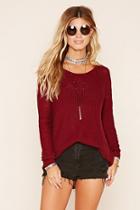 Forever21 Women's  V-back Knit Sweater