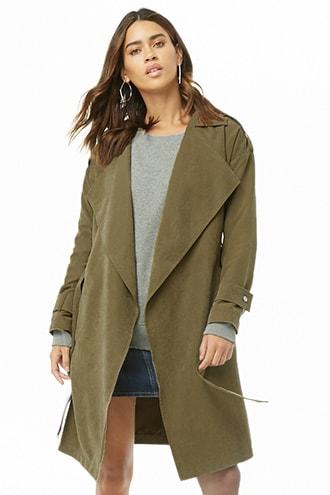 Forever21 Belted Oil Wash Jacket