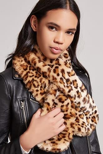 Forever21 Leopard Print Wrap Scarf