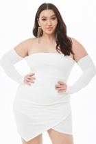 Forever21 Plus Size Off-the-shoulder Tulip-hem Dress