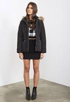 Forever21 Faux Fur-trimmed Puffer Jacket