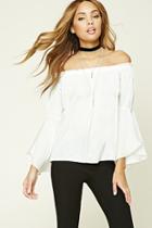 Forever21 Women's  Off-the-shoulder Trumpet Top
