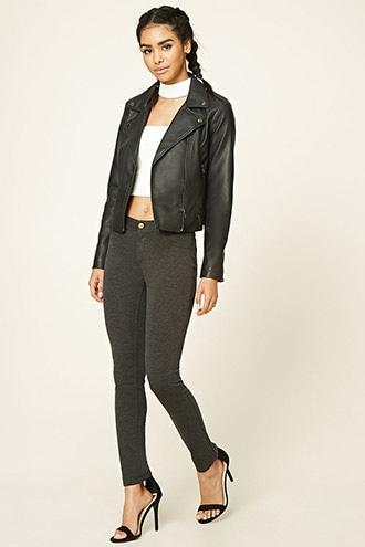 Forever21 Women's  Heathered Skinny Pants