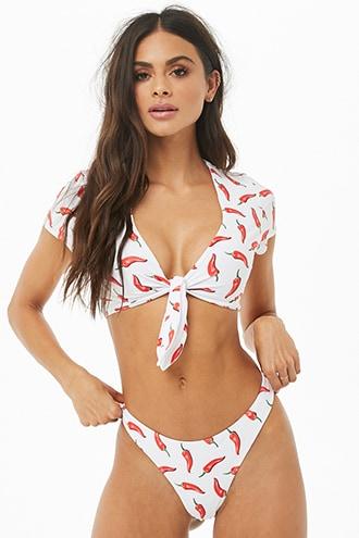 Forever21 Chile Pepper Bikini Bottoms