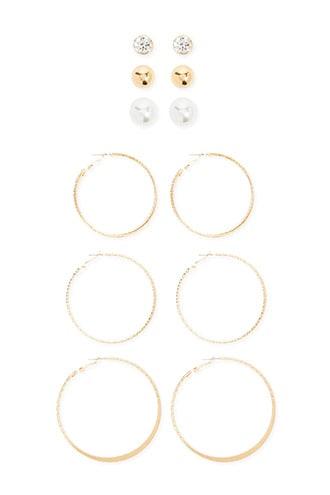 Forever21 Assorted Stud & Hoop Earring Set