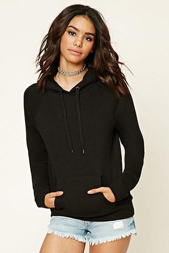 Forever21 Women's  Black Fleece Hoodie