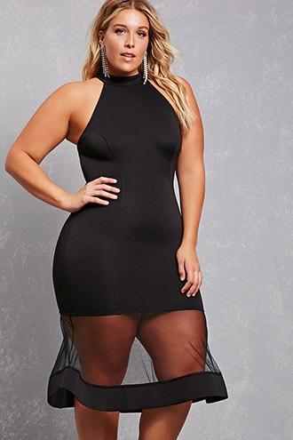 Forever21 Plus Size Sheer Mermaid Dress