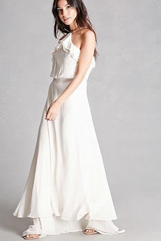 Forever21 Soieblu Flounce Maxi Dress