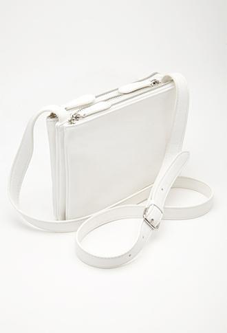 Forever21 Detachable Crossbody Bag White One Size